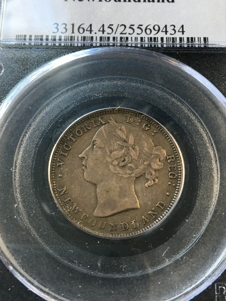1888 Newfoundland, ¢20 Cent, PCGS Graded, **EF-45** #9434