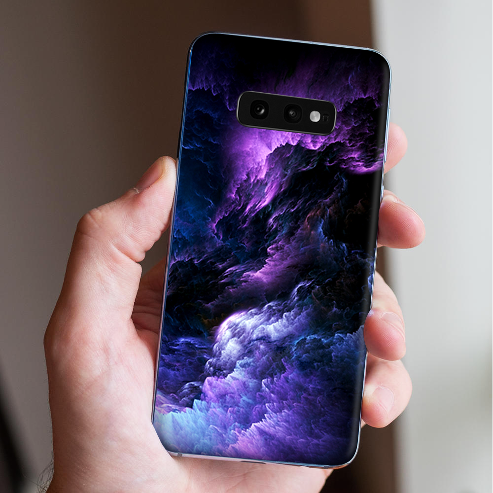 Skins Decal wrap for Samsung Galaxy S10e - purple storm clouds