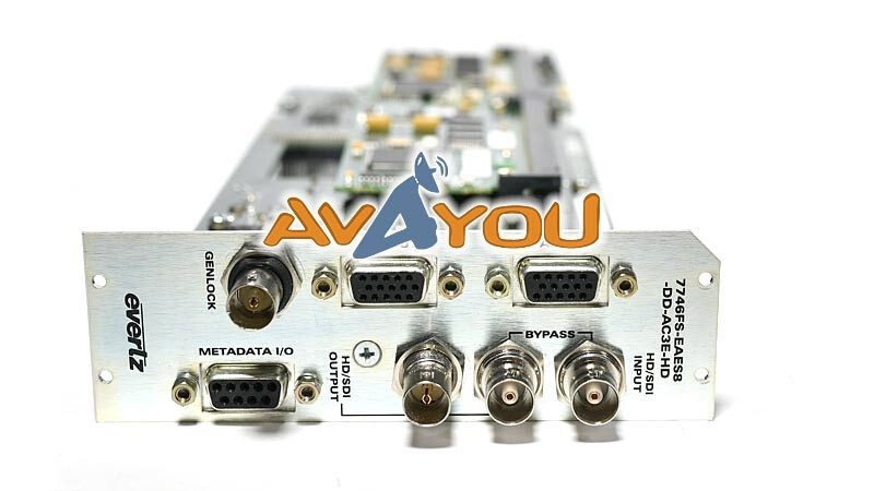 Evertz 7746FS-EAES8-DD-AC3E-HD Frame Synchronizer w/ Dolby Decoder + Encoder 3RU