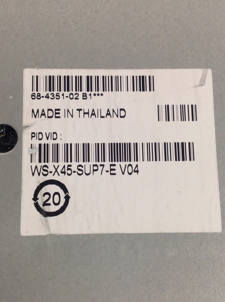 Cisco WS-X45-SUP7-E Supervisor Engine Module for Cisco Catalyst 4500E Series