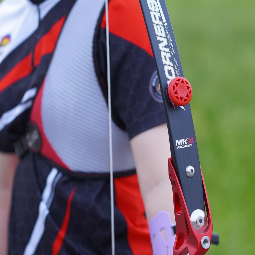 Archery Bow Stabilizer Solid Rubbe Limbs Vibration Damper for Youth Black