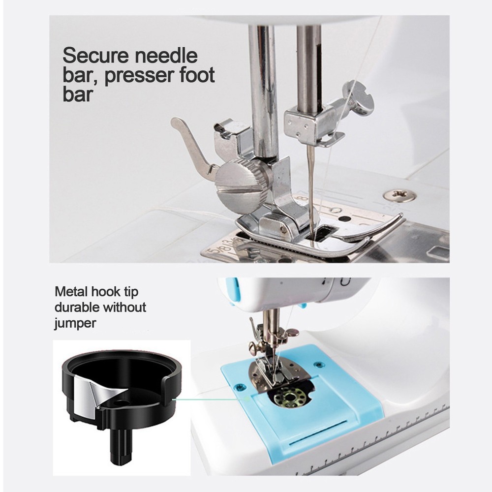 Portable Sewing Machine for Beginners with Full Kit & Extension Table