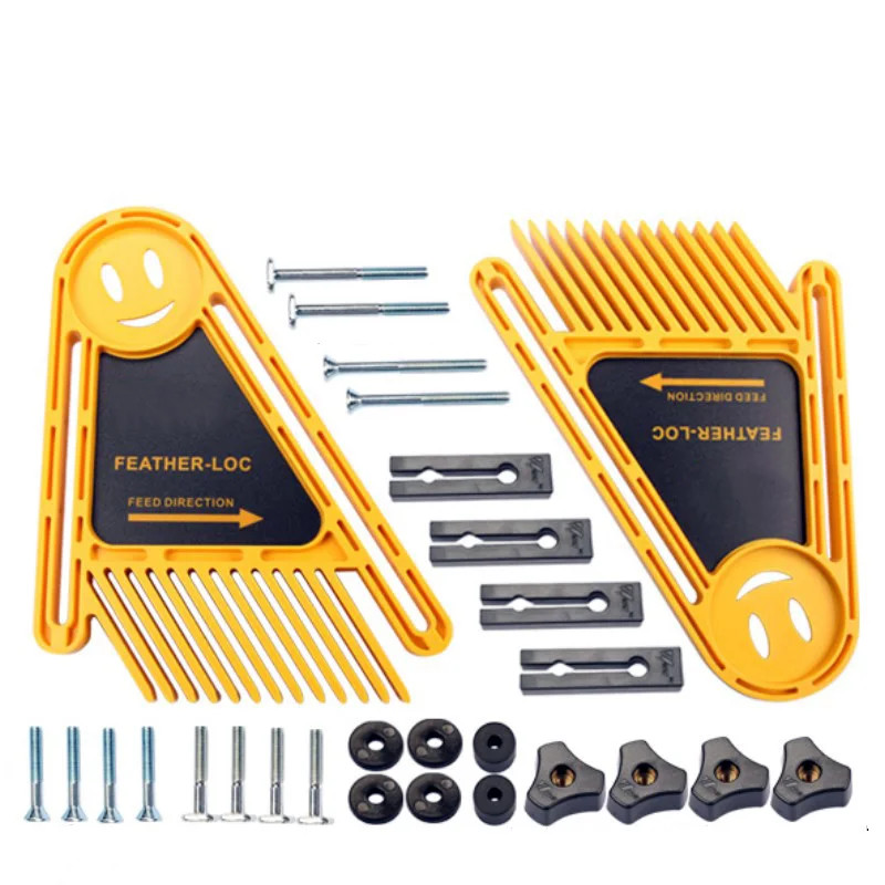 Featherboard Set Miter Slot Board Woodworking Router Table Double Feather Tool