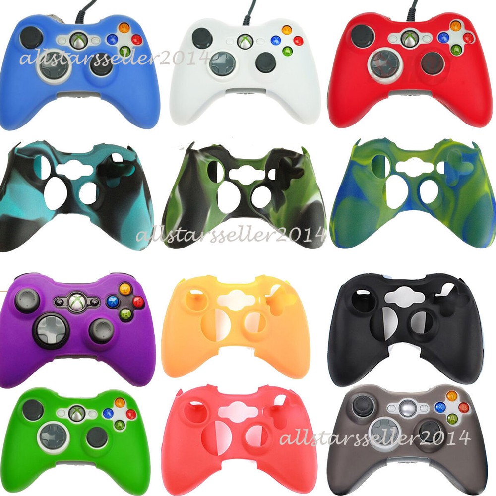 Silicone Protective Rubber Skin Cover for Microsoft XBox 360 Controller Case US
