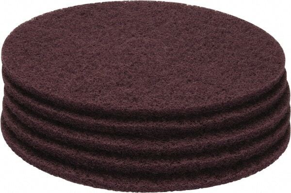 PRO SOURCE Maroon Extra Heavy Duty Floor Stripping Pads: 5 Pack, 20" Diameter