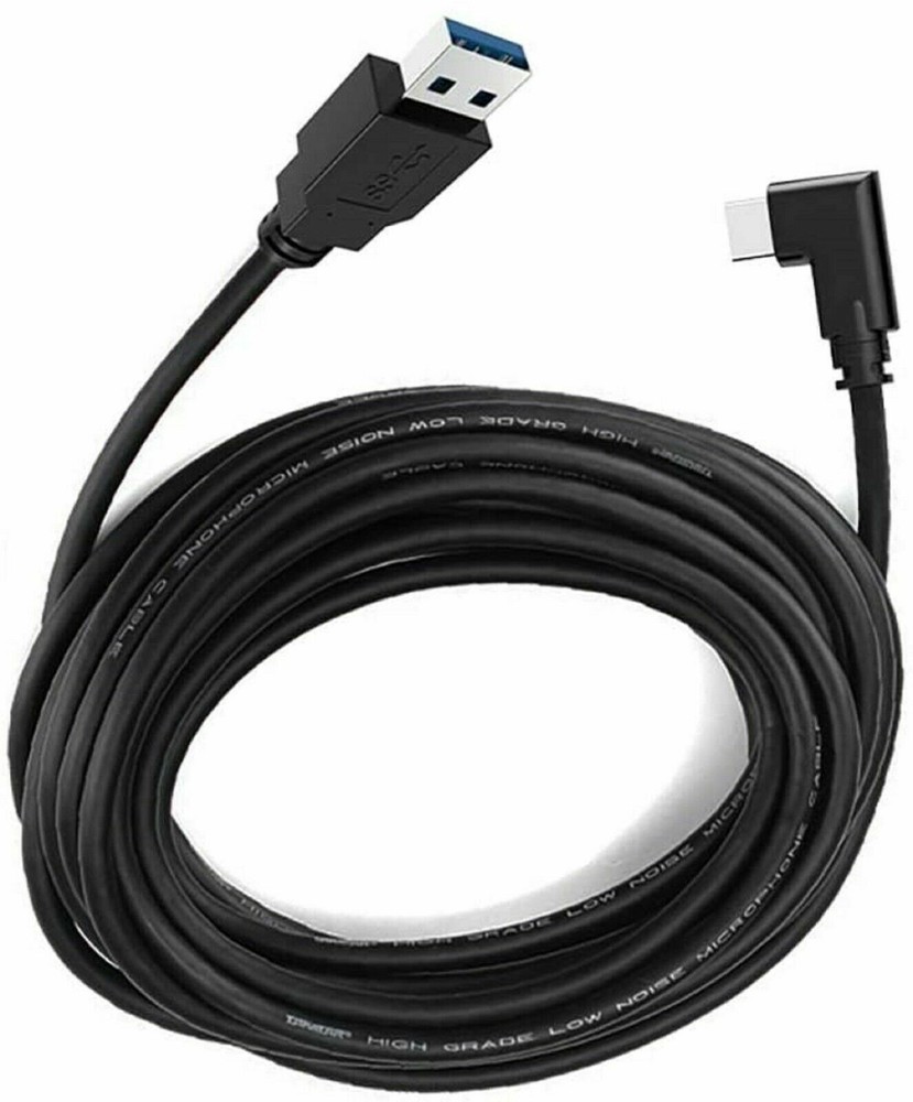 14ft Link Cable for Oculus Quest 2 Type-C Right Angle to USB A 3.2 Charging Cord