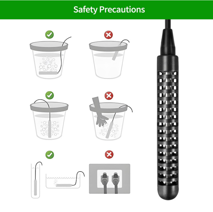 1000W Immersion Water Heater,Fully Submersible Portable Electric Heater,5 Gallon
