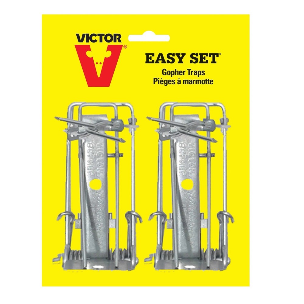 Victor Easy-Set Outdoor Gopher Trap 2 Pack Model 0611 Easy Install FAST SHIPPING
