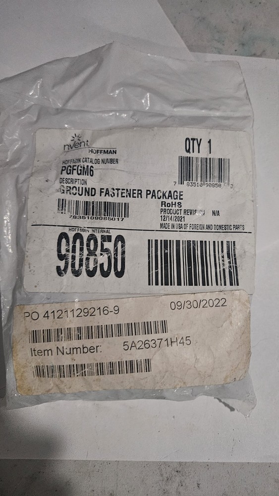 Hoffman PGFGM6 Ground Fastener Package for Proline Grid System