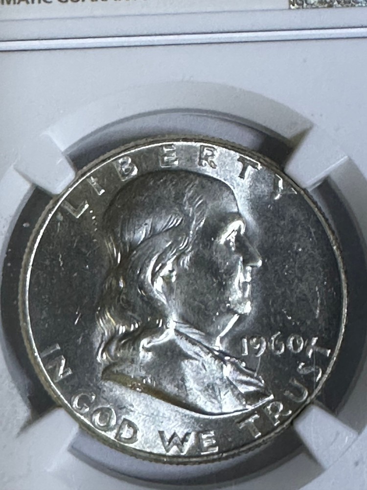 1960 50c Franklin Half (Silver), NGC MS63