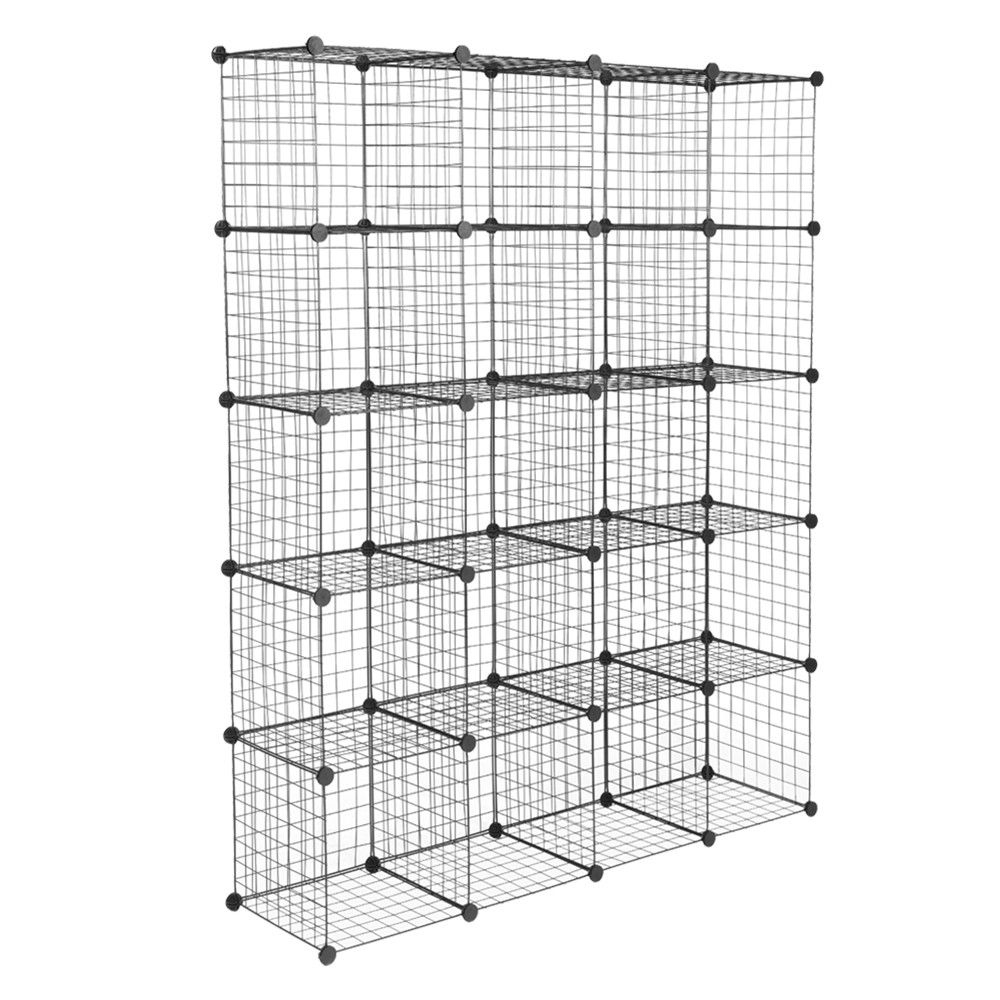 20-Cube Organizer Cube Storage Storage Shelves Wire Cube Shelves Metal Grid