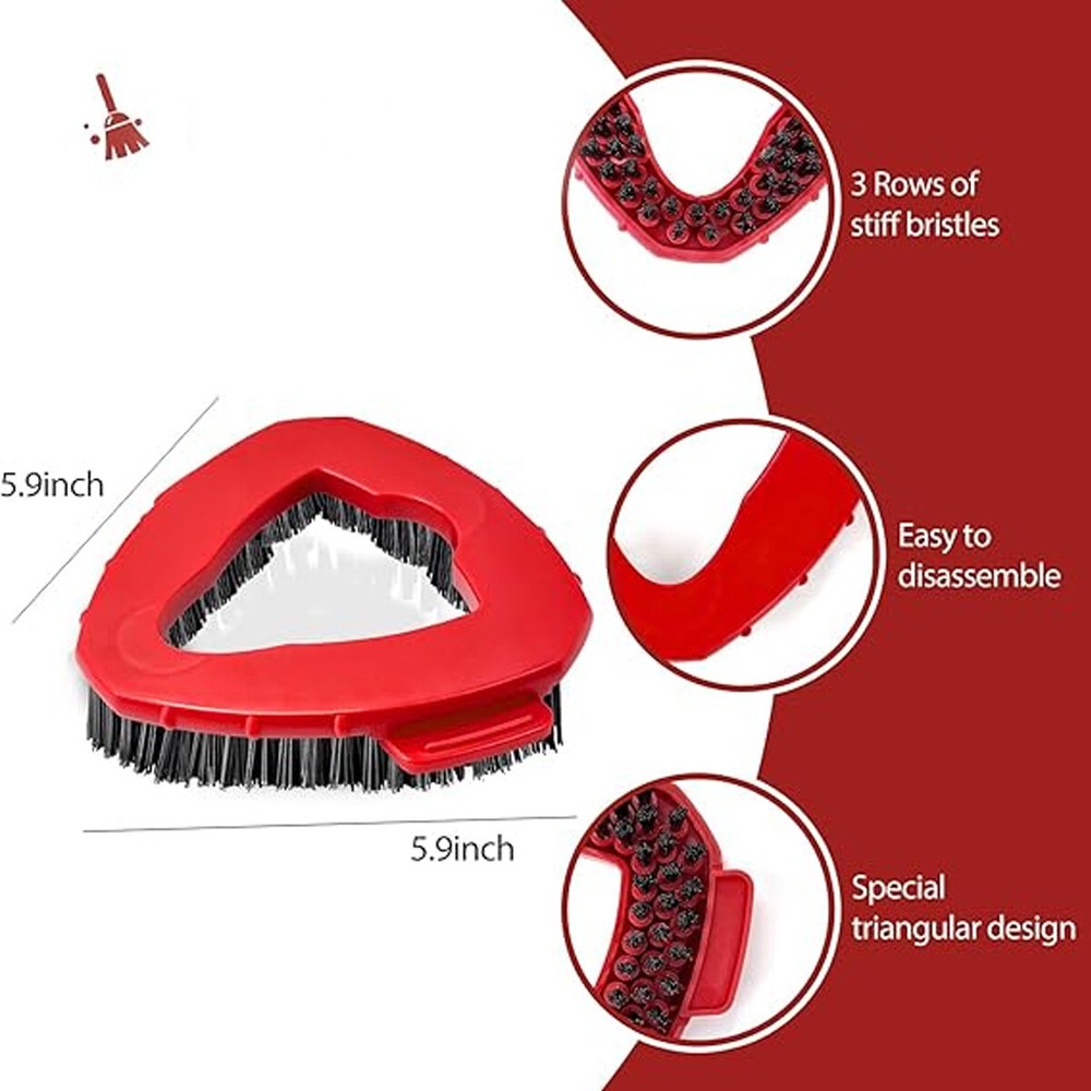 Scrub Brush, 1-4 Pack Spin Mop Scrub Brush Head Compatible for O Cedar Easywring