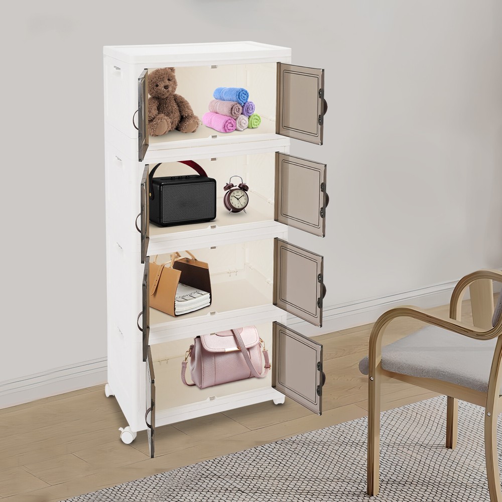 Large Collapsible Storage Bins Bedroom Folding Storage Box Stackable Storage Box