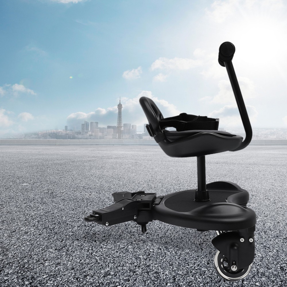 Standing Platform Buggy Board + Saddle Seat  Child Rider Stroller Attachment