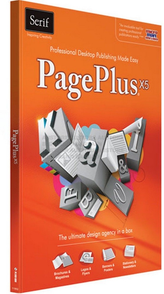 SERIF PAGE PLUS X5 DESKTOP PUBLISHING SOFTWARE NEW