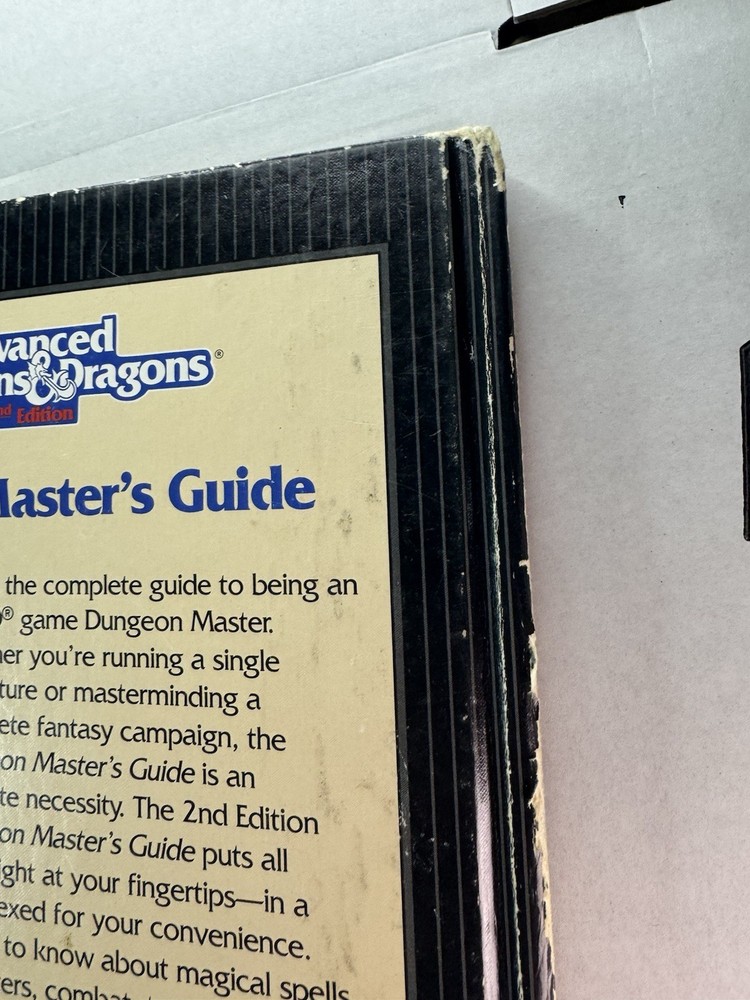 Advanced Dungeons & Dragons Dungeon Master's Guide 2nd Edition TSR 1989 RPG