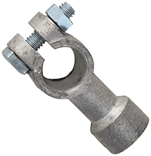 0925 Side Terminal Battery Adapters; 2-Pack; Chrome; 6 and 12-Volt