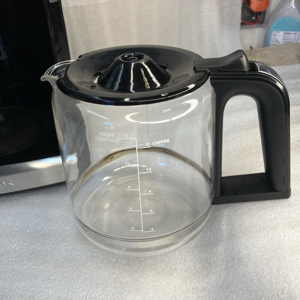 Krups EC314 ThermoBrew Technology 12 Cup Glass Carafe Programmable Coffee Maker