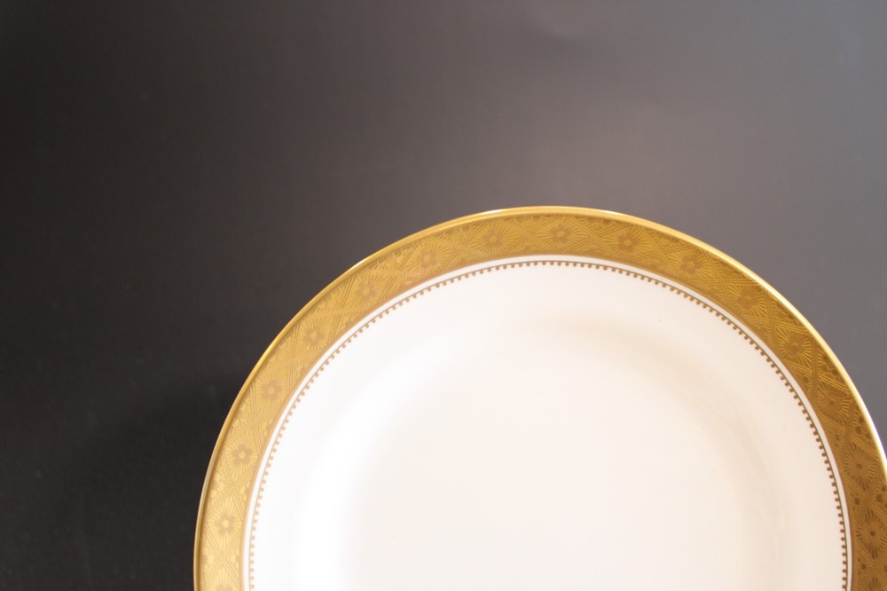 Spode Mandarin Gold 6 Salad Plates 8"