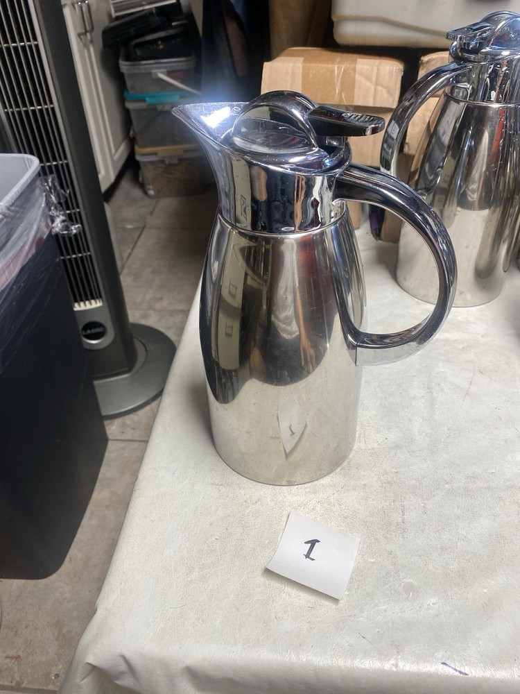 SERVICE IDEAS LVP1000 Elite Touch Push Button Coffee Server Stainless 4.75” #1