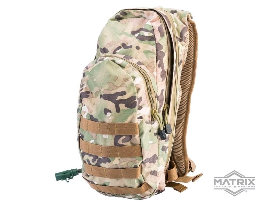 Matrix Padded Adjustable Field Day Pack with 2.5L Hydration System - Multicam