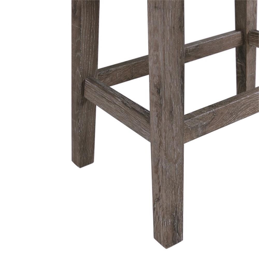 Pemberly Row Transitional Multipurpose Bar Table Set in Gray