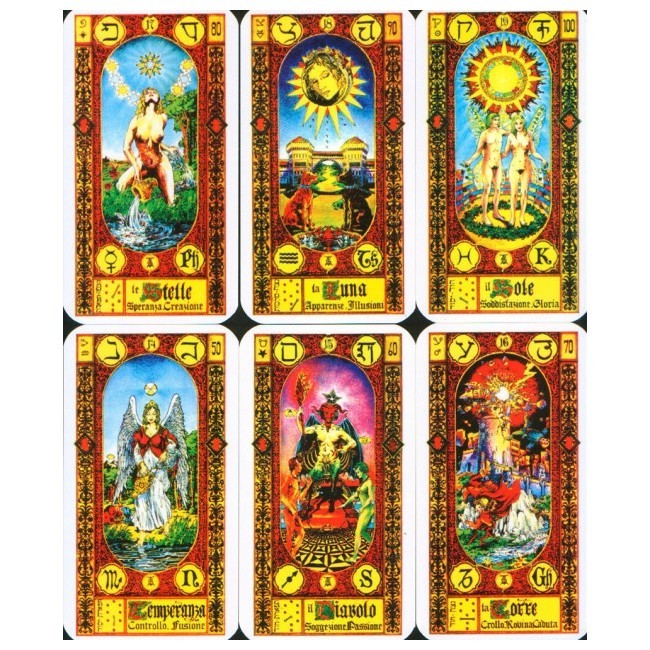 Карты Таро Ступени Золотого Таро + рус. инструкция 78 шт Tarot Desk Cards