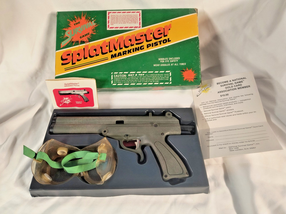 VINTAGE SPLATMASTER PAINTBALL GUN