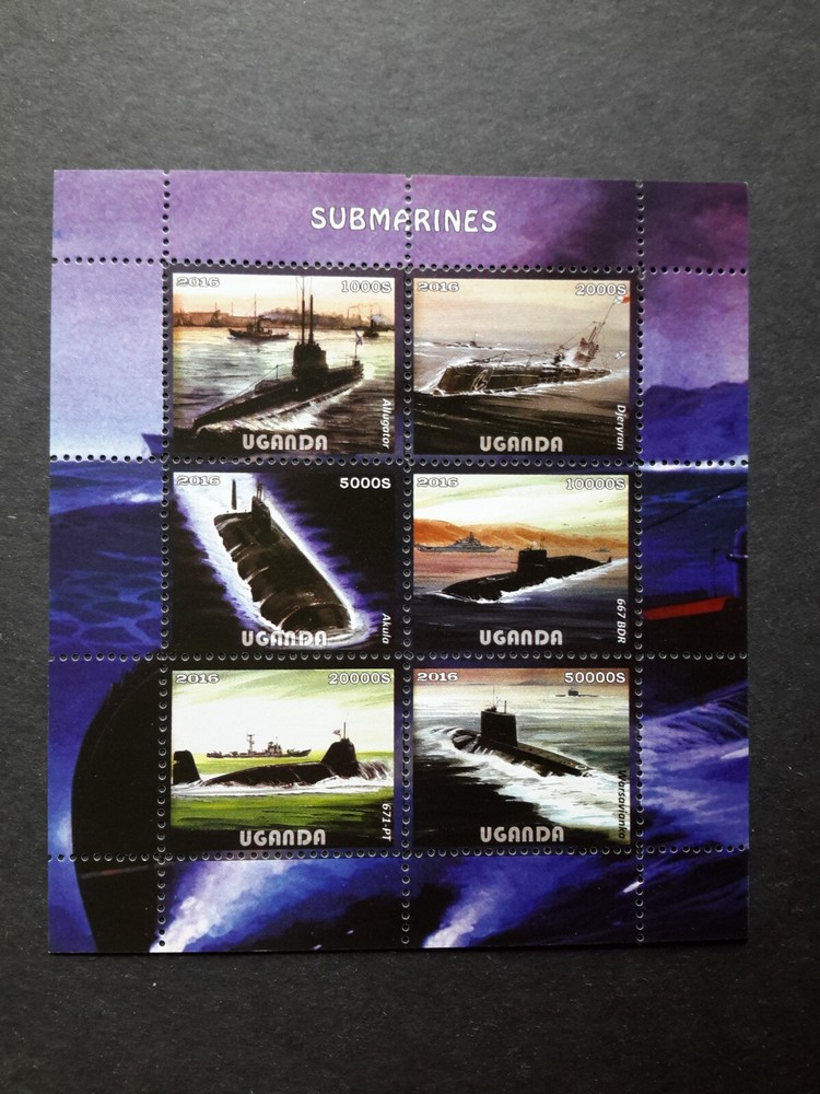 stamps UGANDA 2016 Submarines MNH (p)