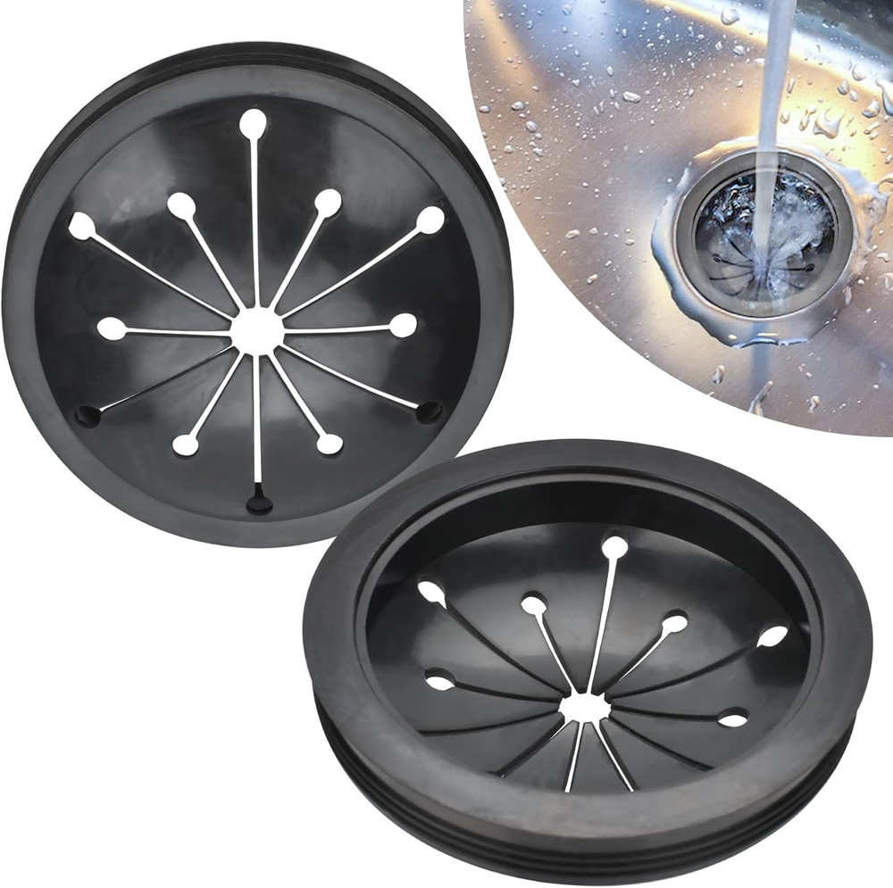 2 Pack Garbage Disposal Splash Guard 3-1/8 Inch Collar Sink Baffle Garbage Dispo