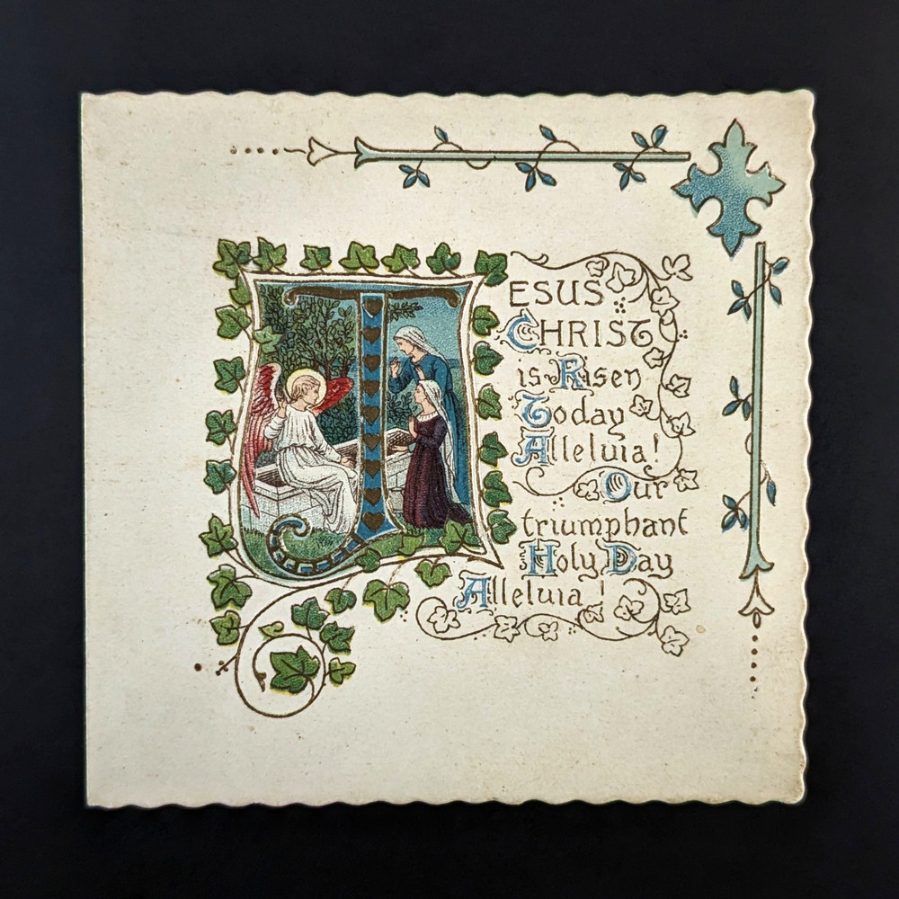Raphael Tuck Die Cut Embossed Easter Card Jesus Christ Is Risen
