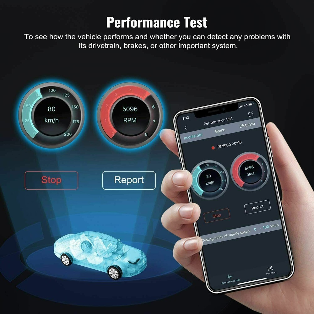 AUTOPHIX 3210 Bluetooth OBD2 Scanner for iPhone iPad & Android Fault Code Reader
