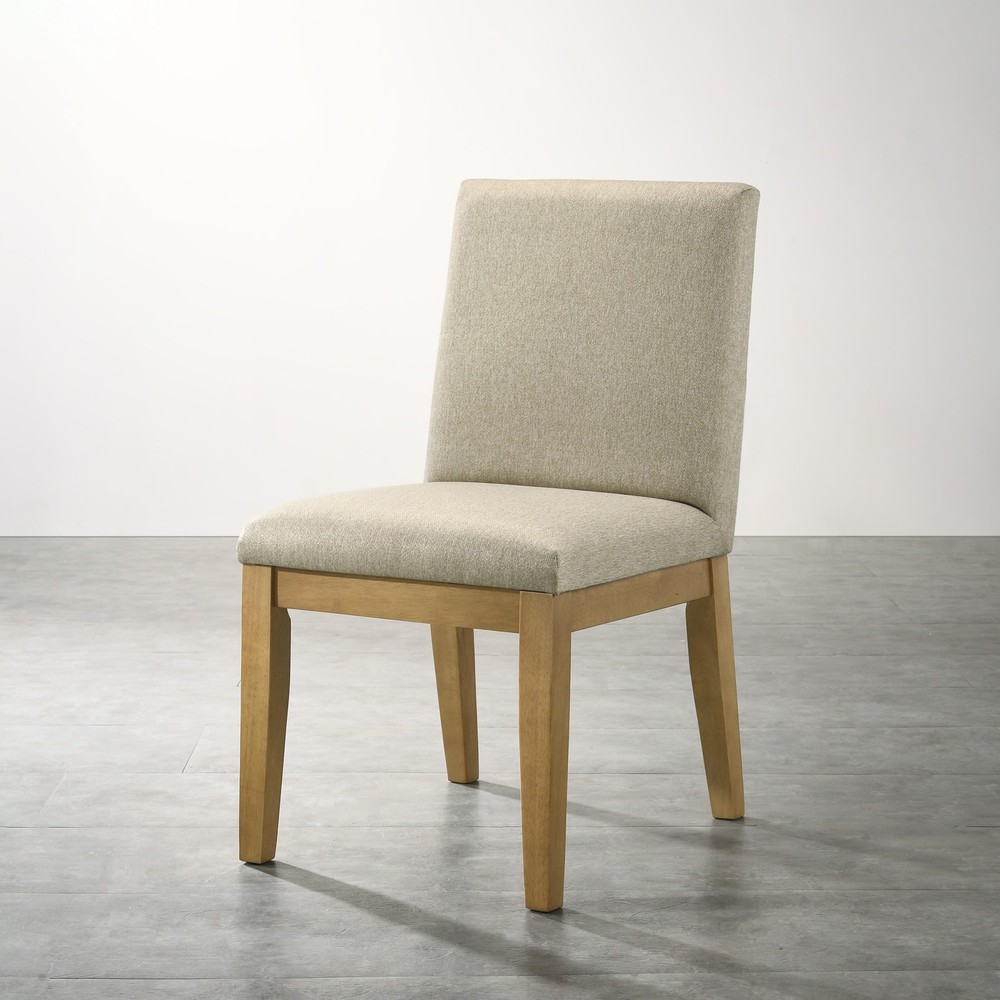Set of 2 Contemporary Solid Wood Dining Chairs, Modern Kitchen Side Chairs