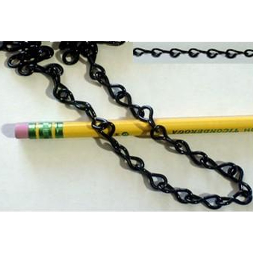 16 Gauge Jack Chain Black 10'Hank