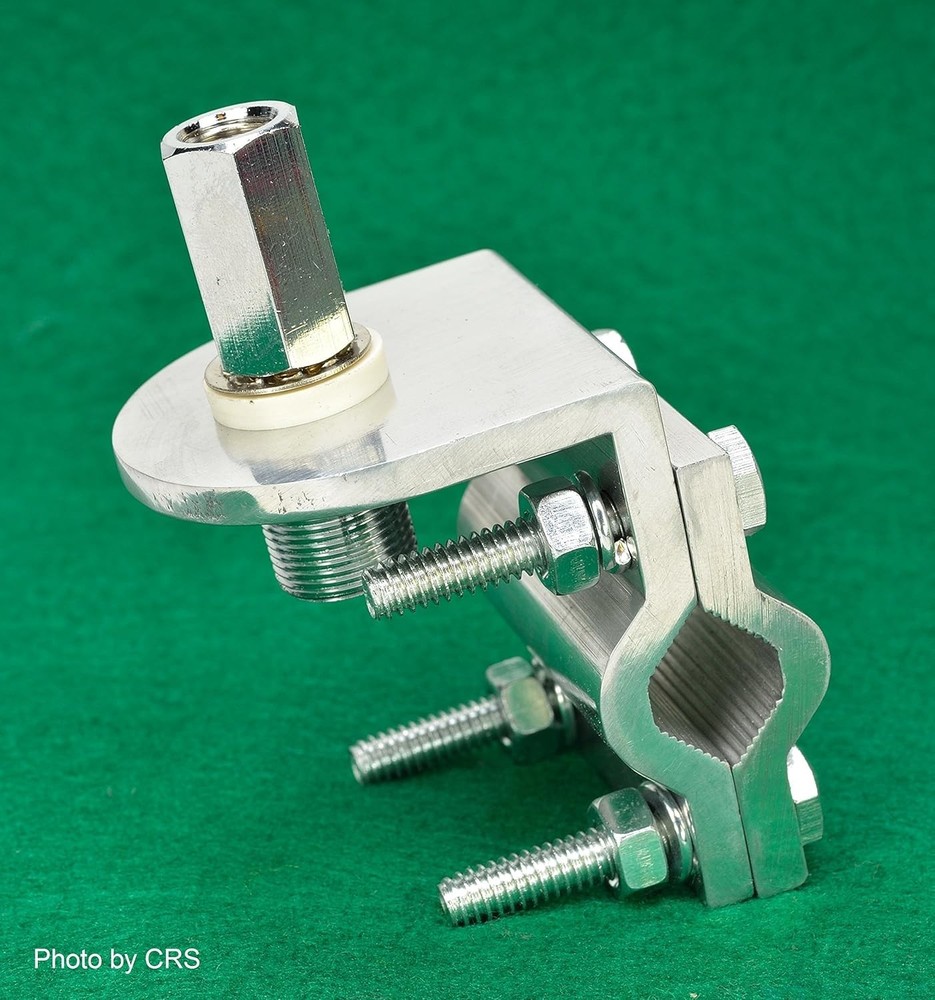 Versatile Double Groove CB Antenna Mount with SO239 Stud - Easy Installation