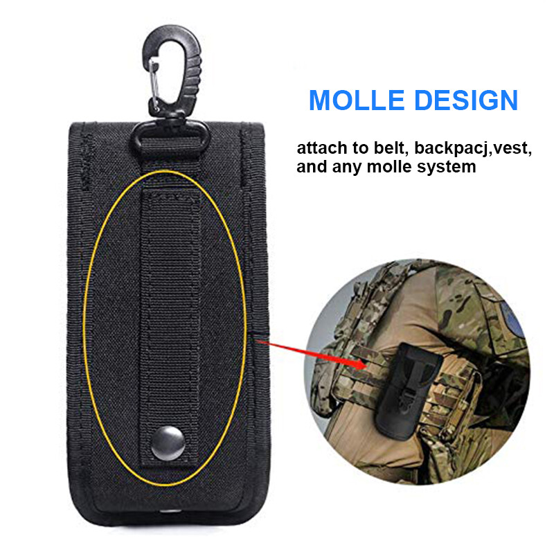 Tactical MOLLE Eyeglass Case Hard Shell Sunglasses Bag Hockproof Protective Box