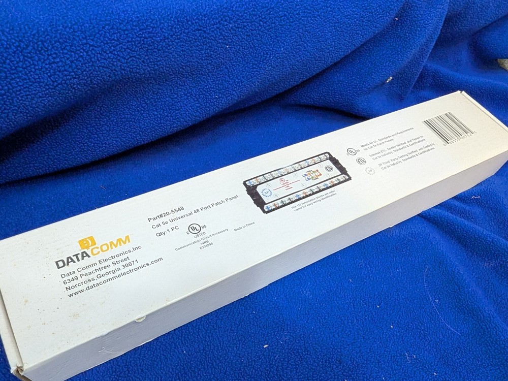 DataComm Part#20-5548 Cat 5e Universal 48 Port Patch Panel