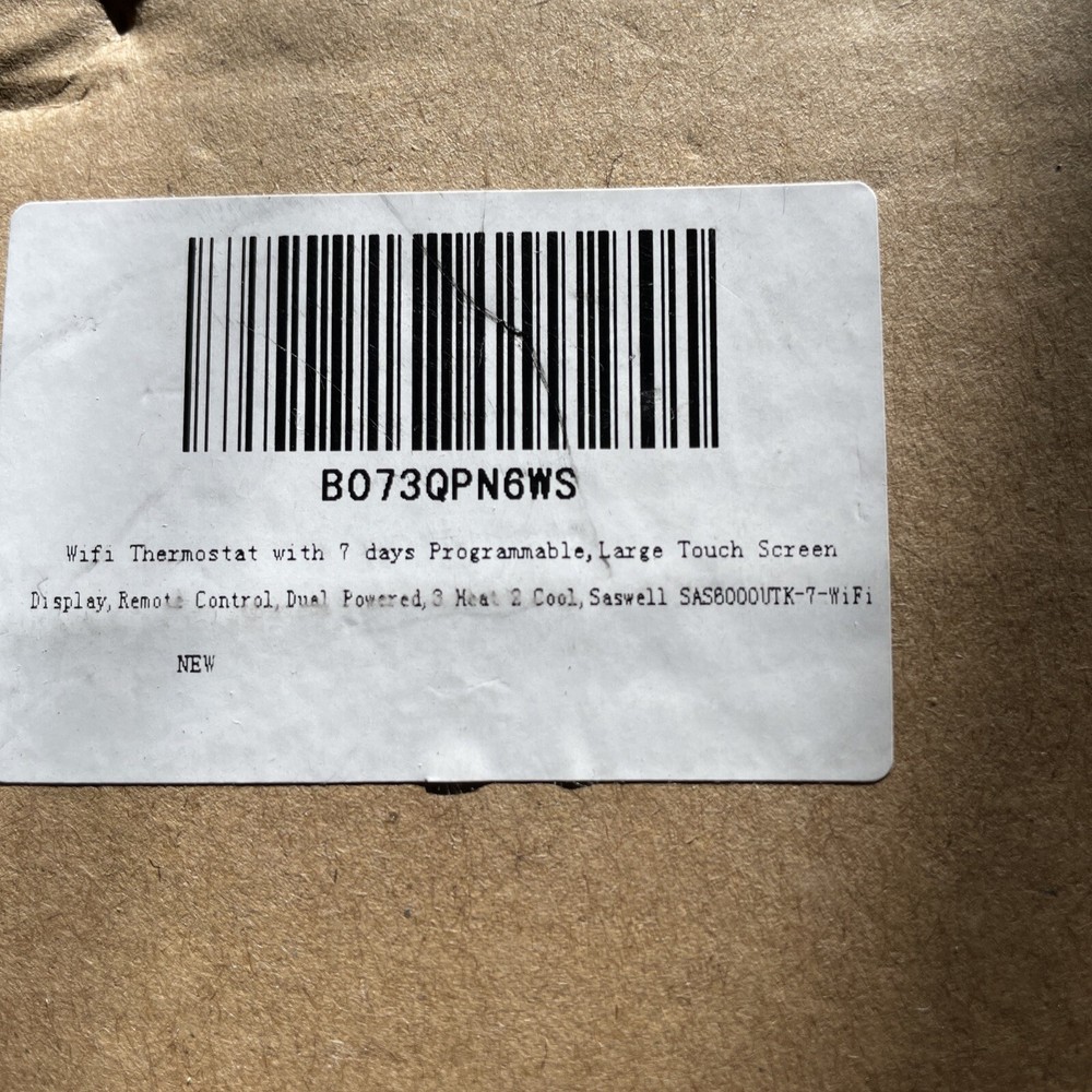 Saswell WiFi Thermostat