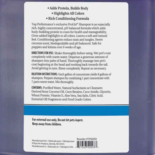 Professional Pro Glo Pet Shampoo Safe Protein Rich Formula Biodegradable