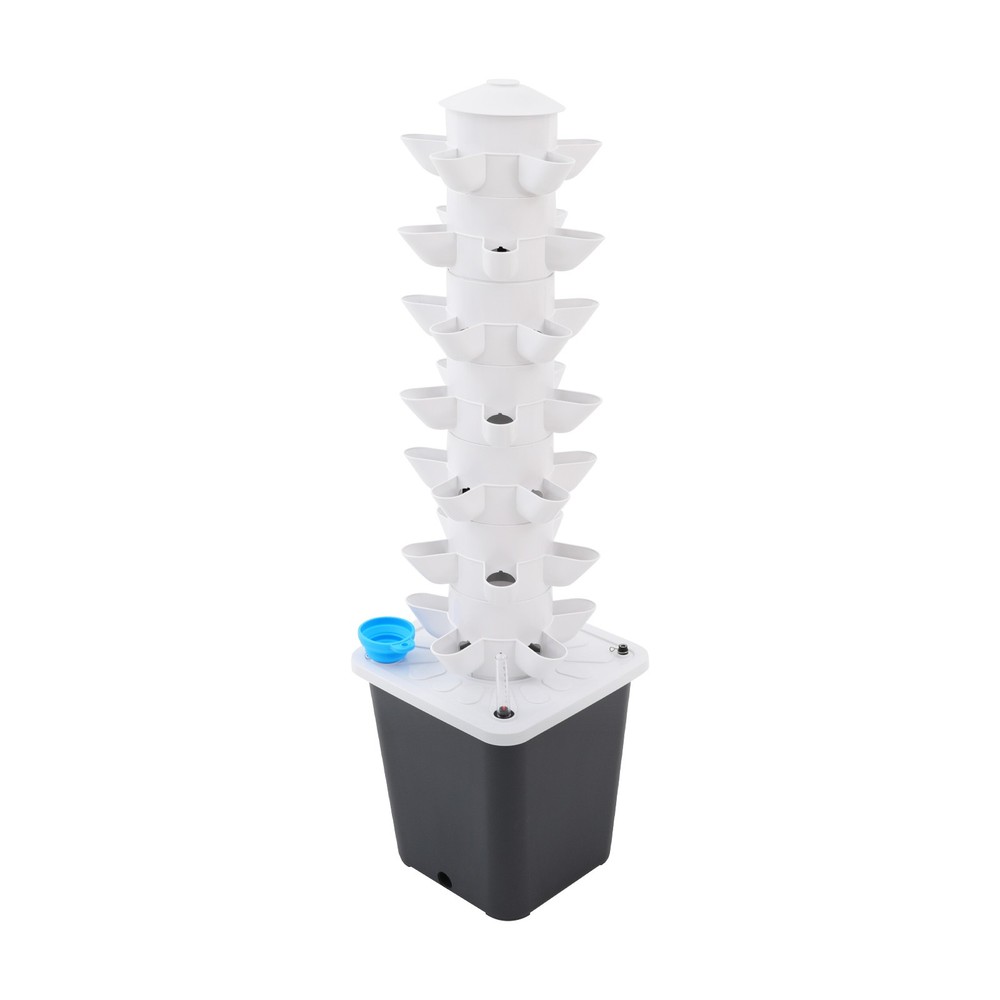 7-tier Plants Hydroponic Tower, Vertical Hydroponic Indoor Gardening Tower