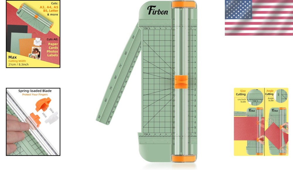 Versatile A5 Morandi Paper Cutter - Lightweight Trimmer for12 Crafts & Projects