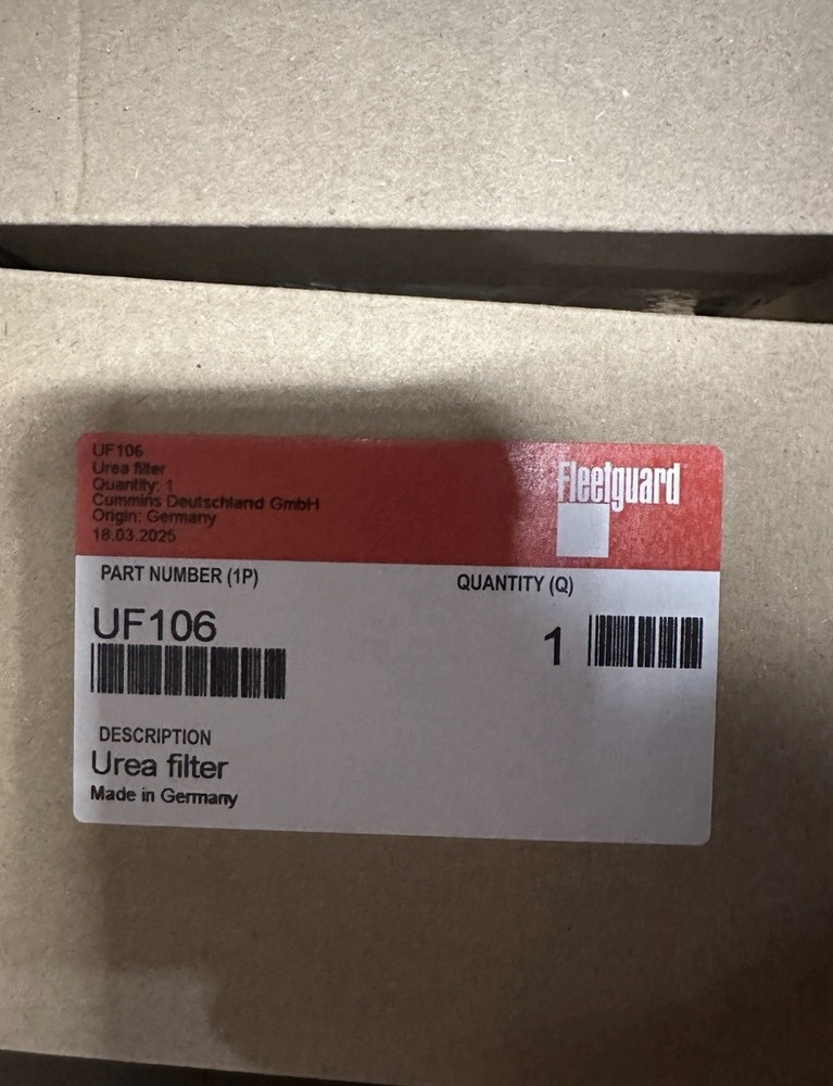 ORIGINAL GENUINE FLEETGUARD DEF FILTER KIT UF106