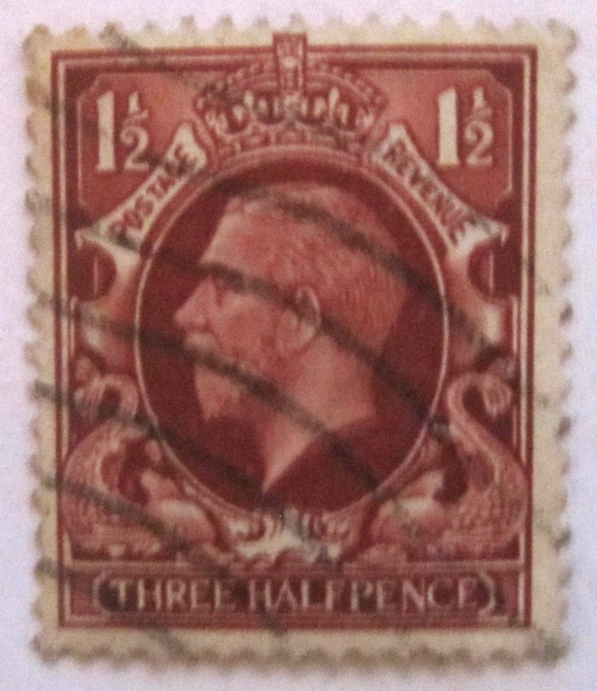 King George V 1½d Brown