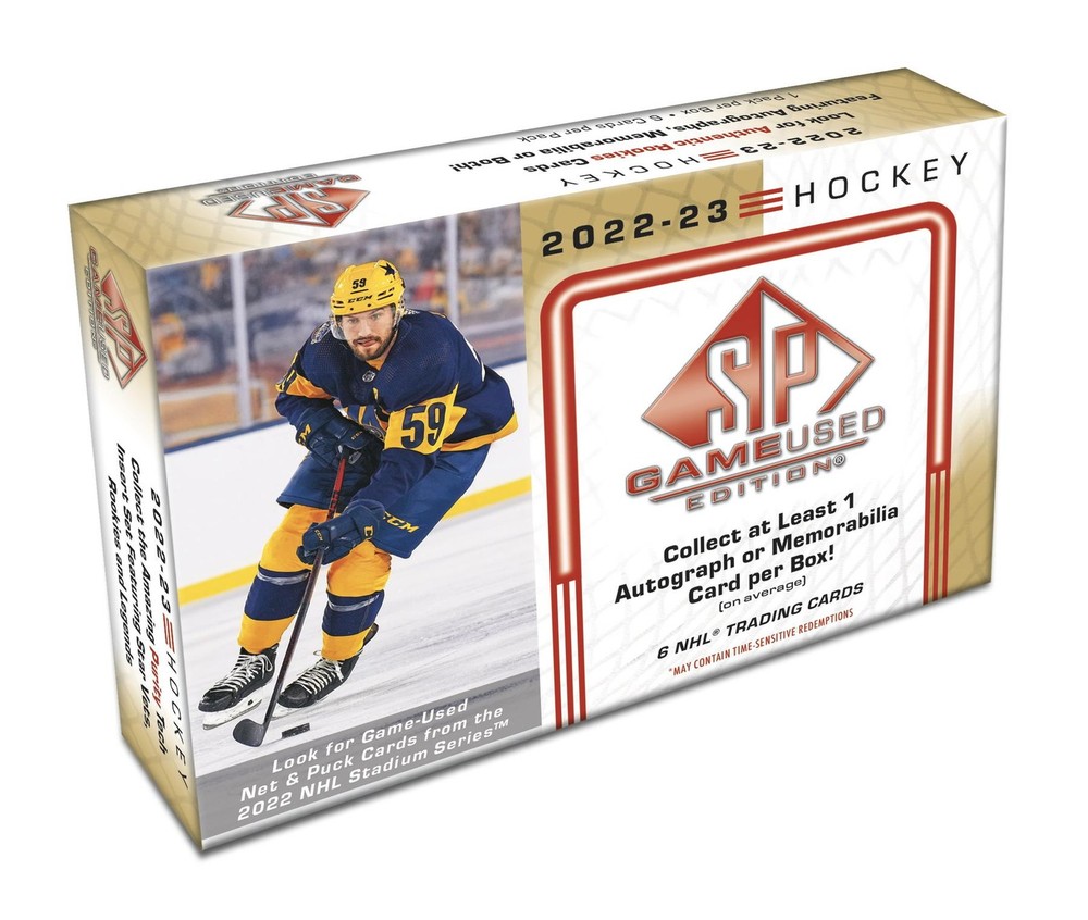 2022/23 UPPER DECK SP GAME USED HOCKEY HOBBY BOX