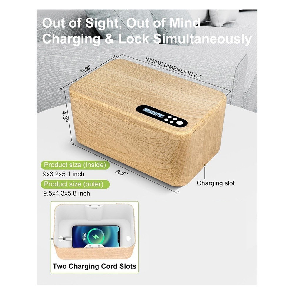 Timed Lock Box: Unplug with Timer-Controlled Phone Storage for Better1146