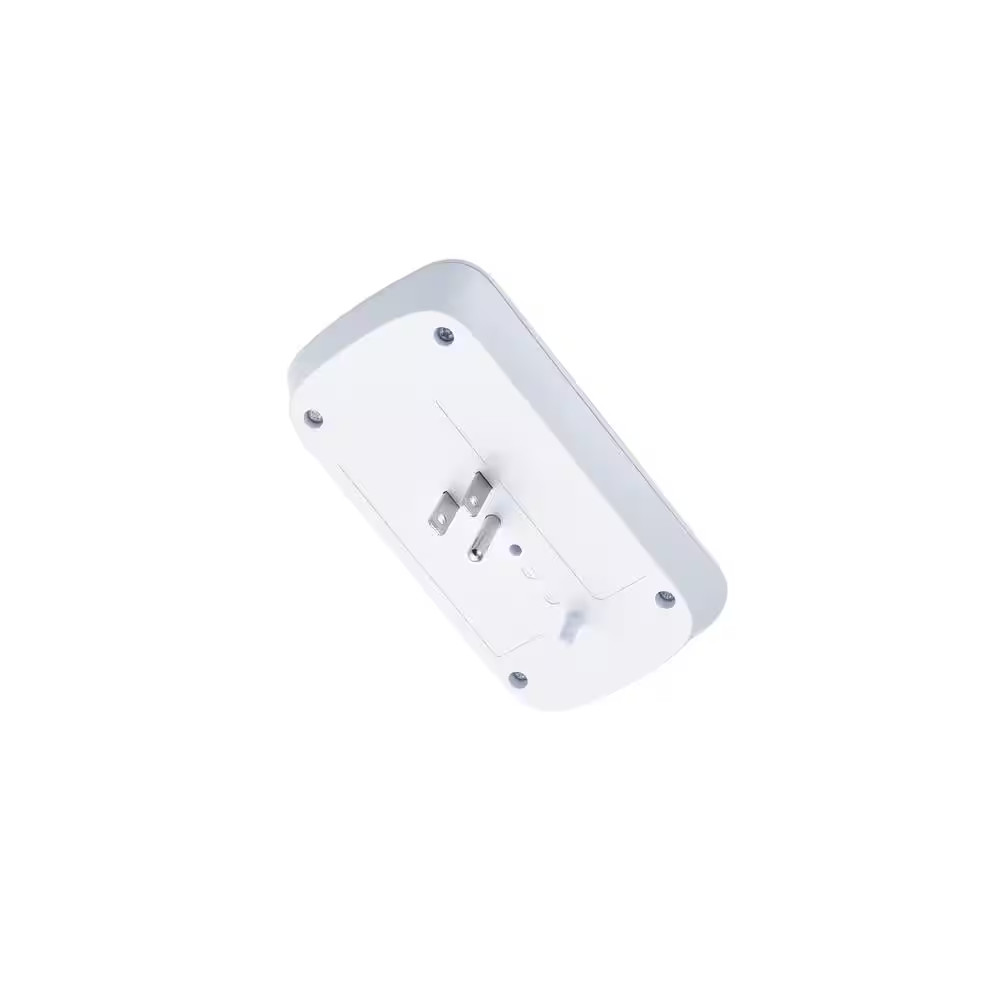 6-Outlet Wall Mounted Surge Protector, White (2-Pack)