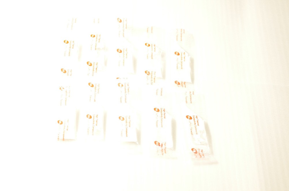 5 bag  White Thermal Grease Silicone Compound Paste For PC CPU GPU Heatsink LED