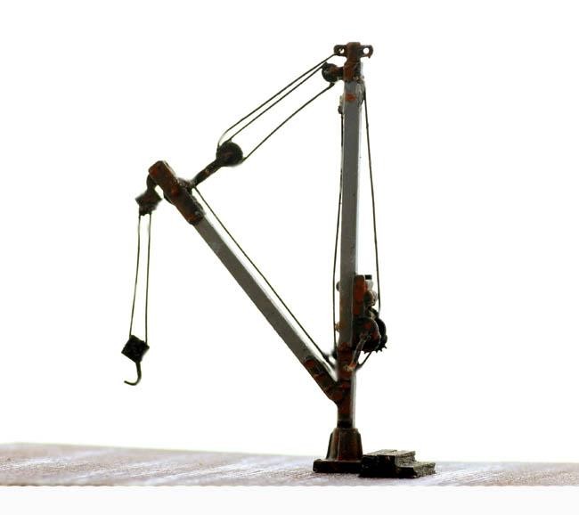 O Scale CRANE Derrick for freight loading, coal, logging, waterfront operations