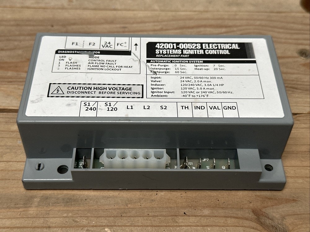 Pentair Max-E-Thermostat Ignition Control Module MasterTemp Heaters 42001-0052S