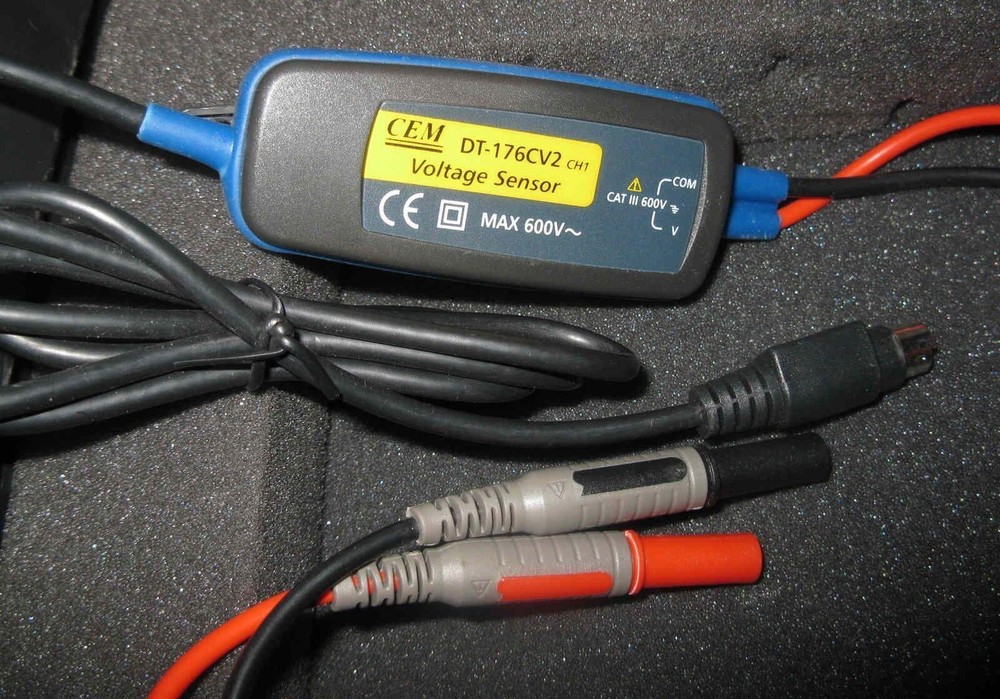 USB Data Logger Dual Channel Input True RMS AC Voltage Current Record 256K Value